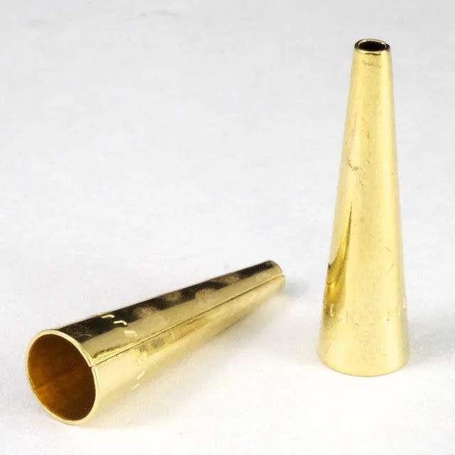 1 Inch Gold Smooth Metal Cone #COE005