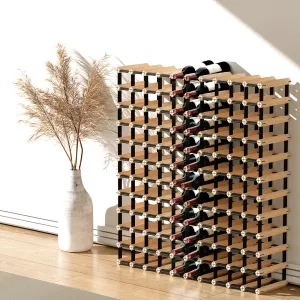 120 Bottle Wine Rack Timber Wooden Storage Wall Racks Organiser Cellar