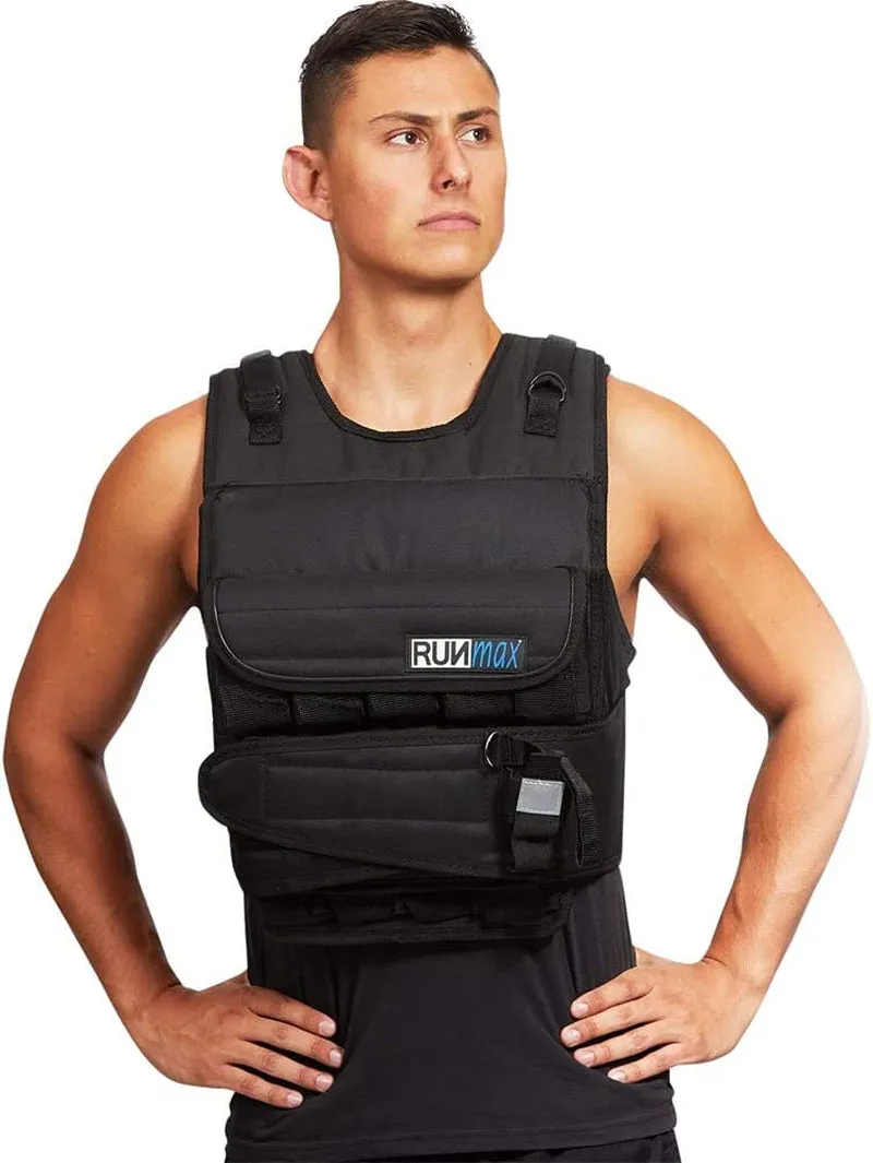 12Lbs-140Lbs Adjustable Weighted Vest with Shoulder Pads Option. Workout Vest for Men and Women