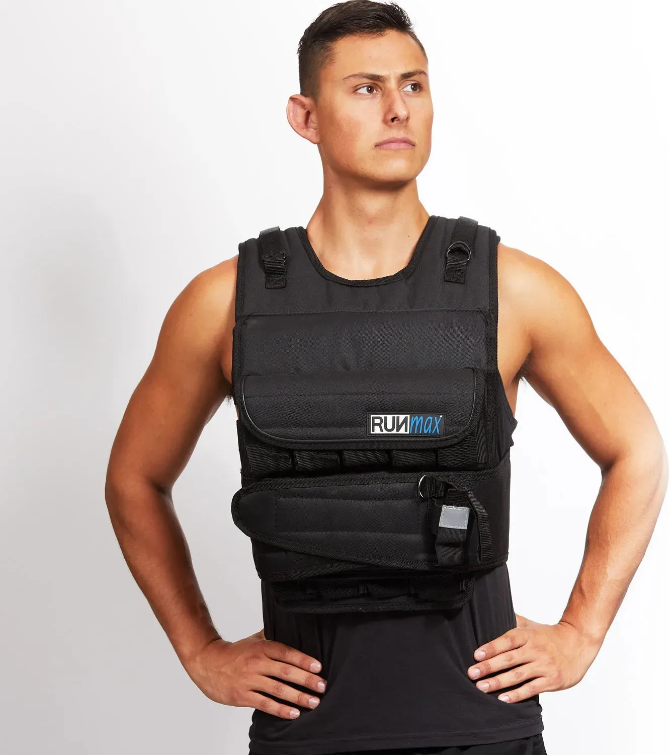 12Lbs-140Lbs Adjustable Weighted Vest with Shoulder Pads Option. Workout Vest for Men and Women