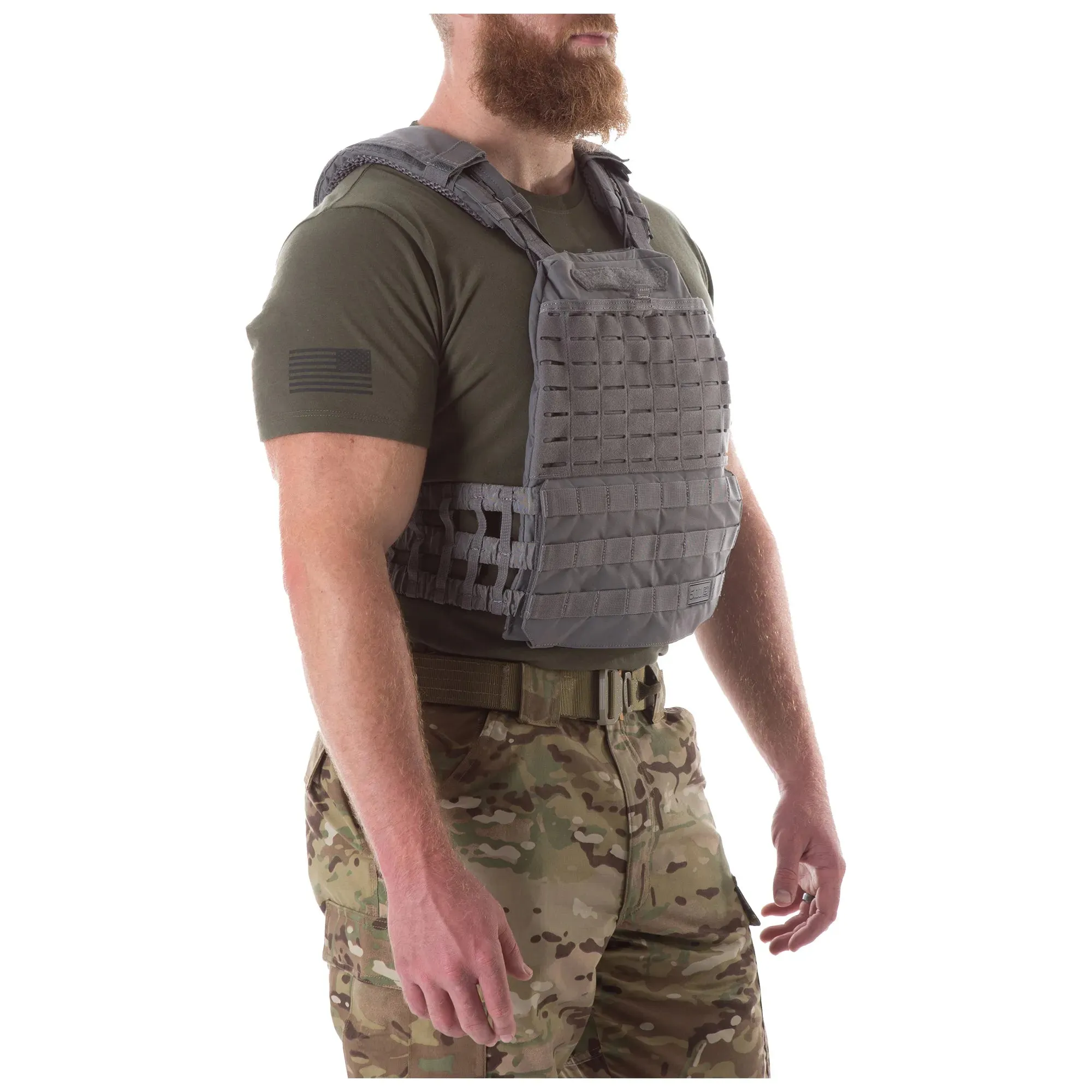 5.11 Tactec Plate Carrier Weighted Vest - Storm