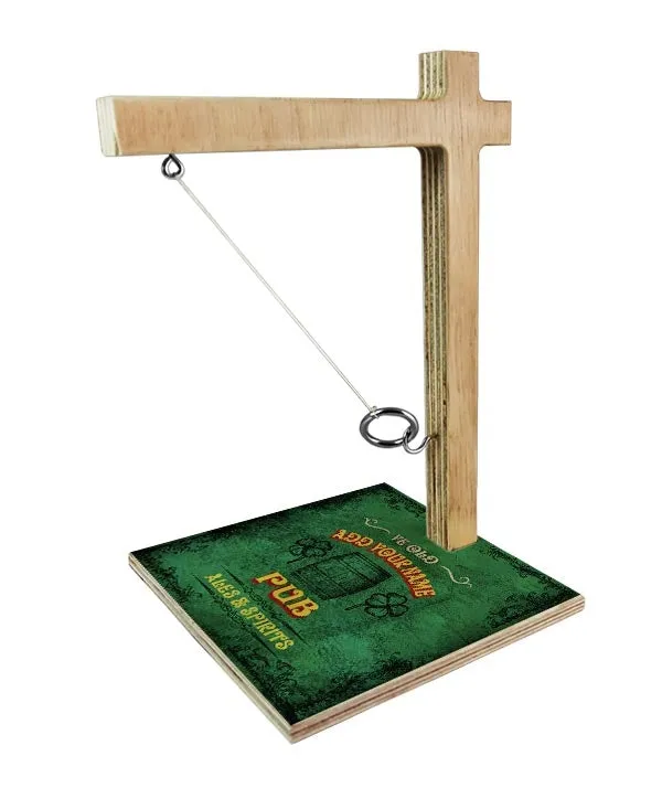 ADD YOUR NAME Large Tabletop Ring Toss Game - Irish