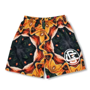 Basketball Luxury Print Mesh Shorts