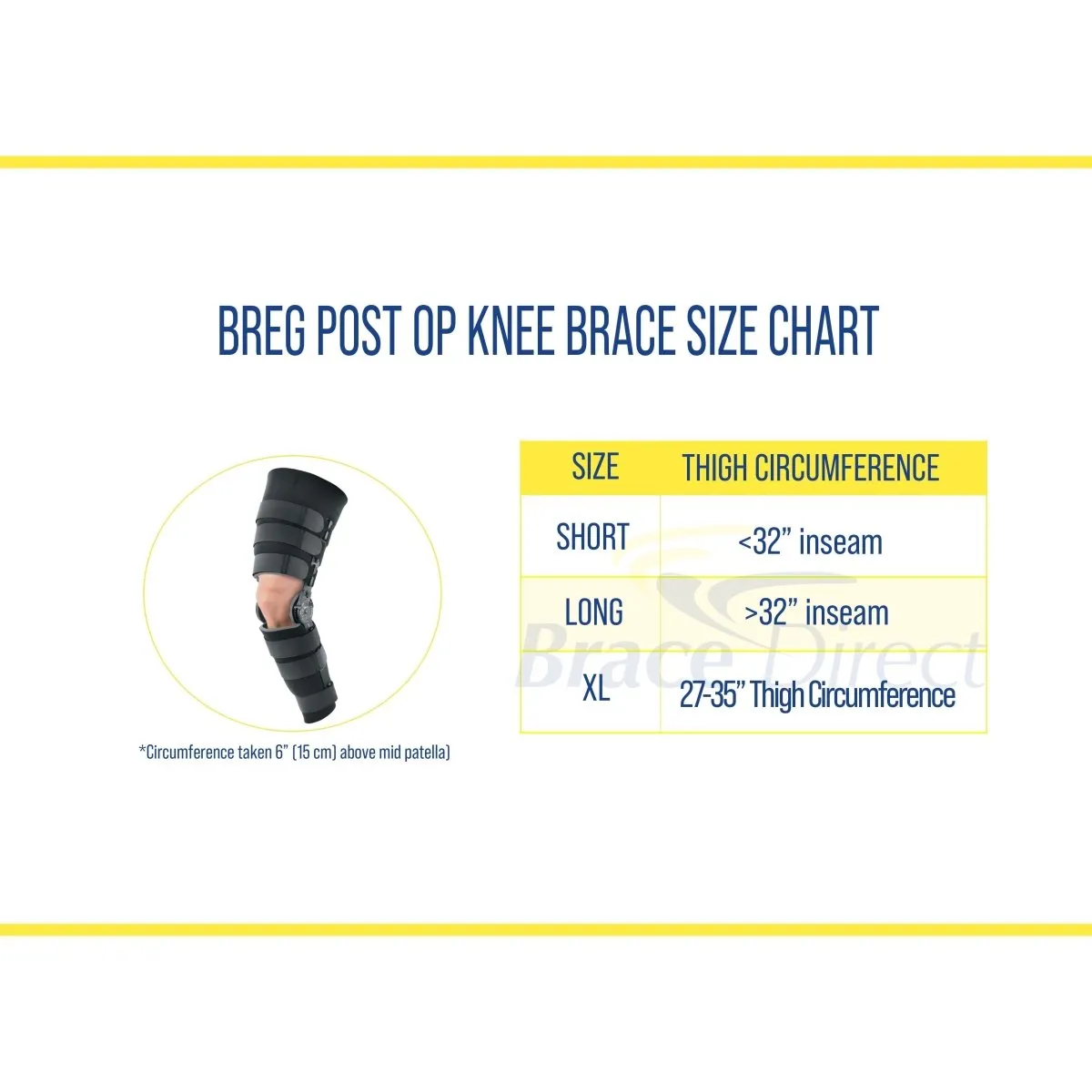 Breg Post-Op Knee Brace - Customizable Support for Post-Surgical Recovery