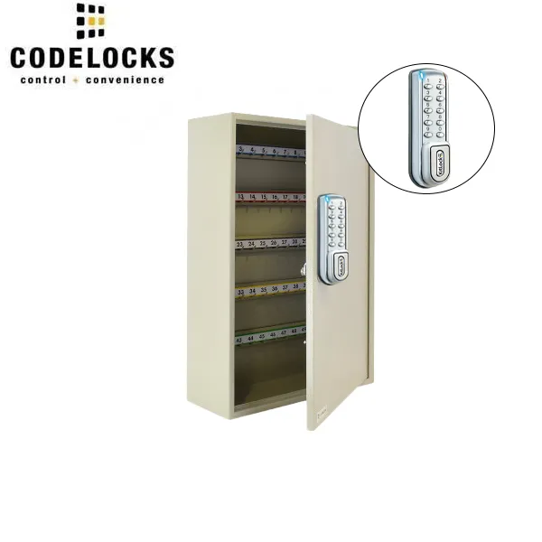 CodeLocks - Key Secure Hook Key & Padlock Cabinet w/ KL1200 - IP54 - Heavy Duty - Keyless Access - Private & Public Function - Master & User - Optional Storage