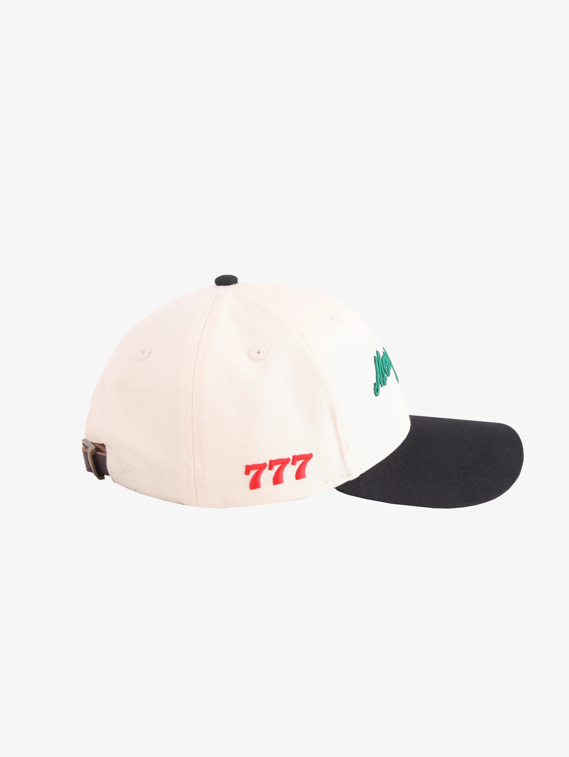 CREAM CONTRAST BLACK BASEBALL CAP "MOSQUETS"