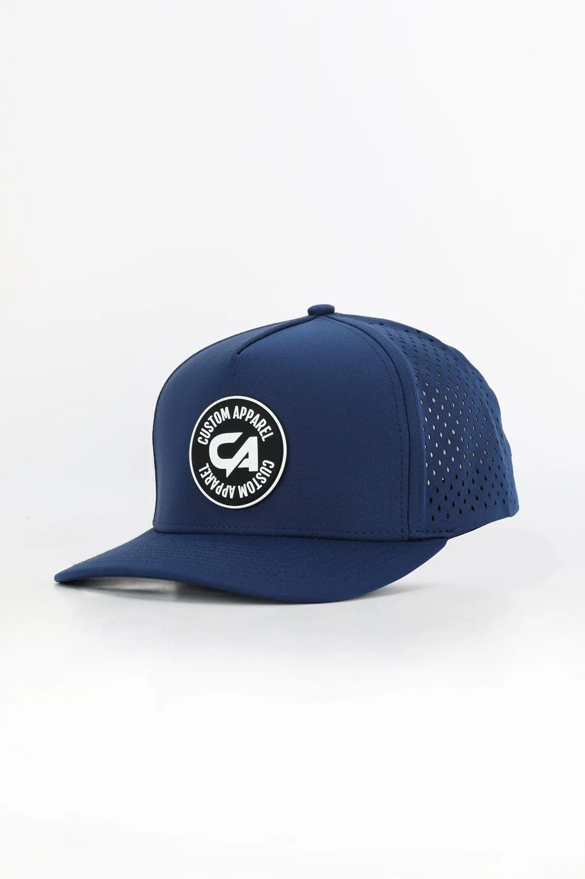 Custom Performance Peak Cap - CA Round Badge Navy