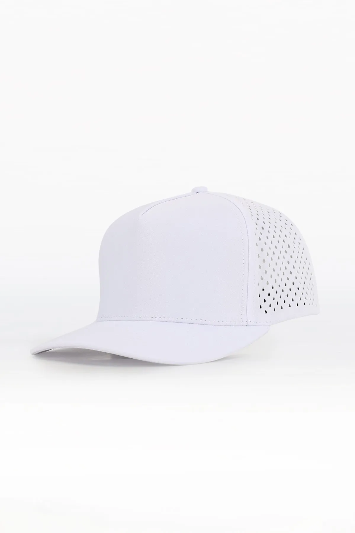 Custom Performance Peak Cap - Plain (White)