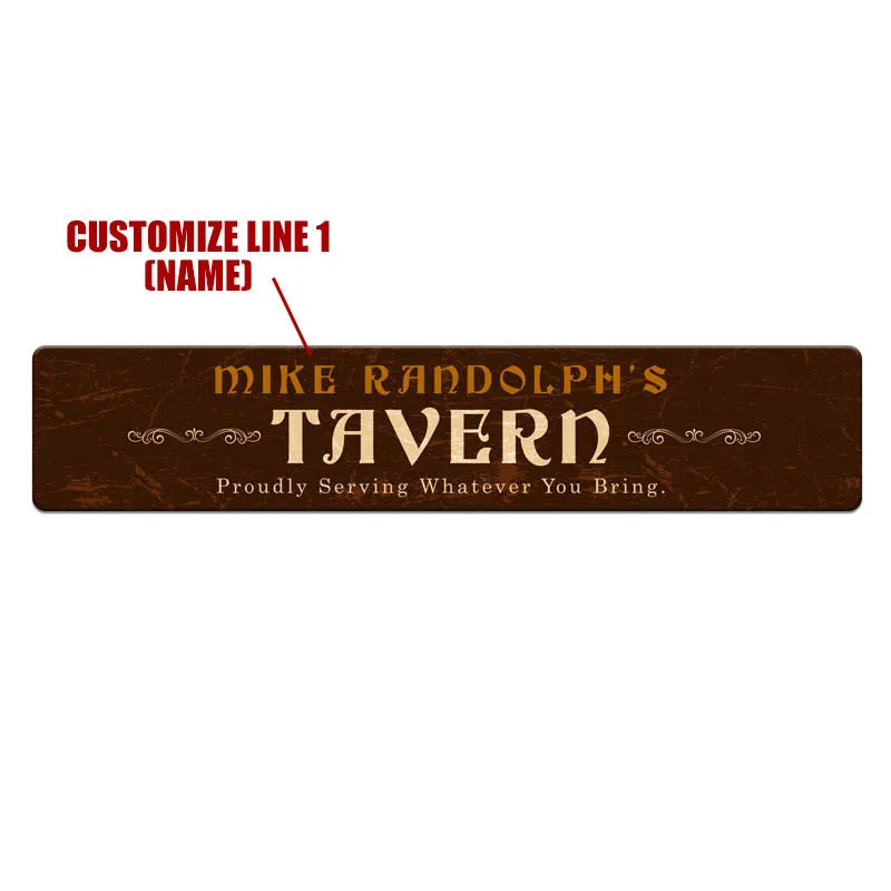 Custom Printed Bar Mat - Tavern - 20" x 4"