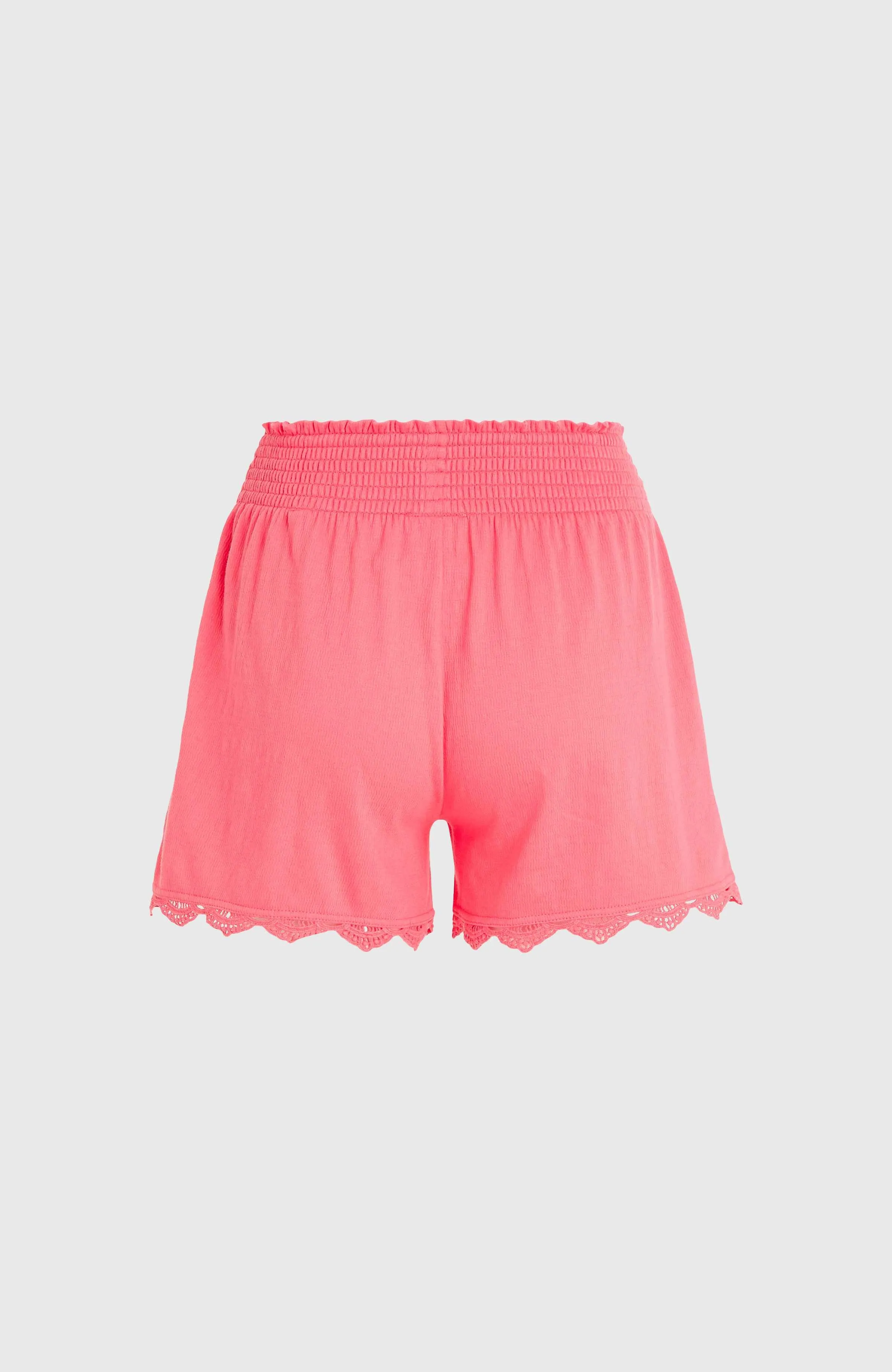 Essentials Ava Smocked Shorts | Perfectly Pink