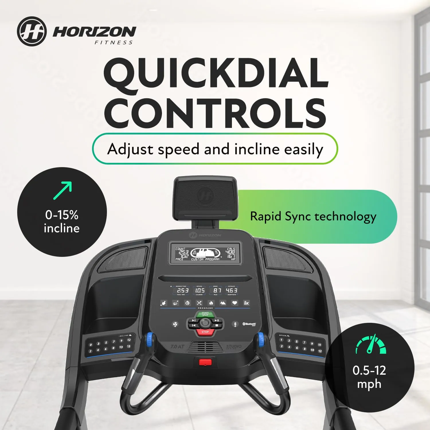 Horizon 7.0AT @Zone Treadmill