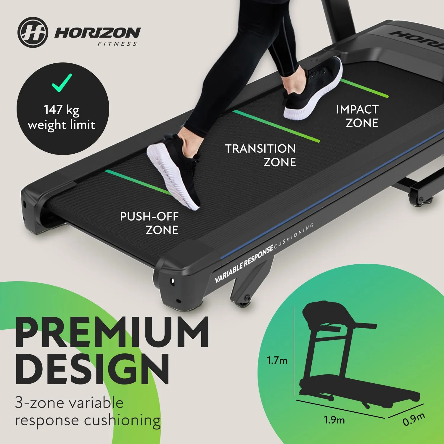 Horizon 7.0AT @Zone Treadmill