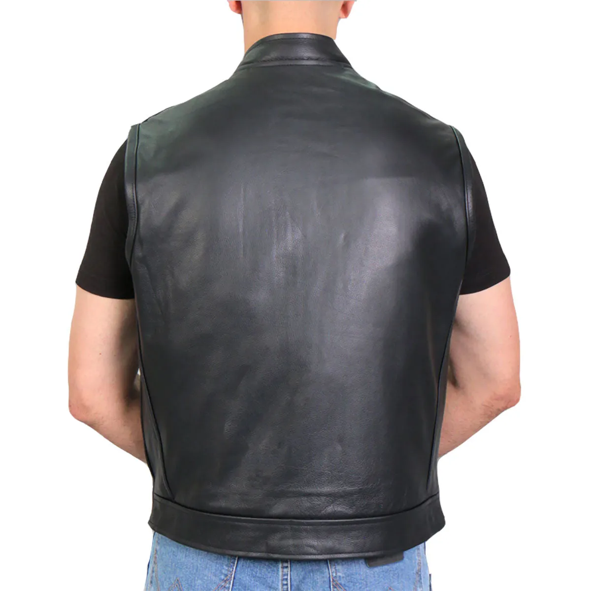 Hot Leathers VSM1055 Men’s Black 'Over The Top Skull' Conceal and