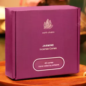 Jasmine Incense Cones | Pack of 40 | Charcoal-free