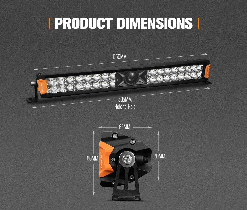 Lightfox Rigel Series 22inch LED Light Bar 1 Lux @ 1,016m IP68 9,650 Lumens