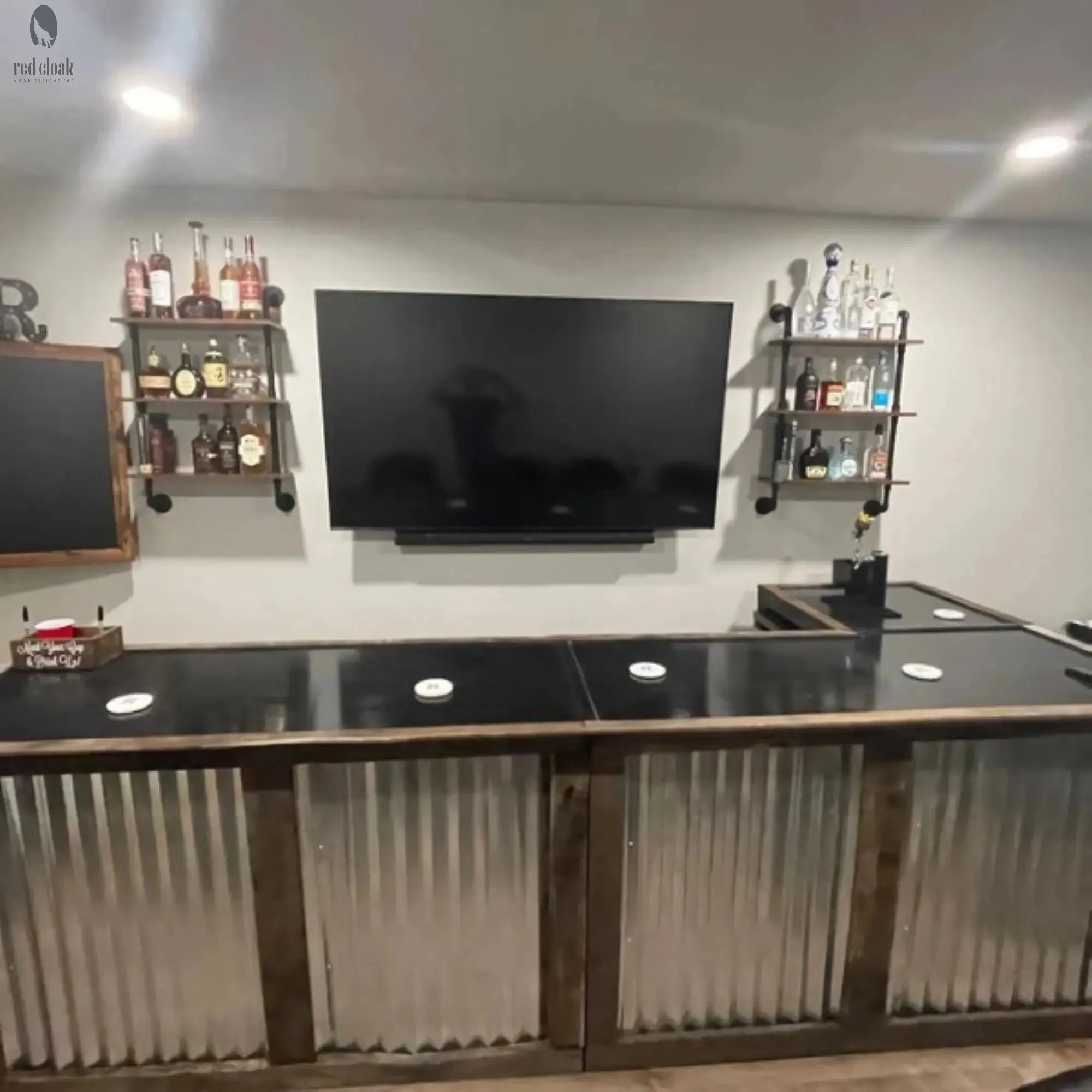 Man Cave Wood Bar