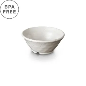 Melamine Kobiki White Grainy Kobachi Bowl 5.4 fl oz / 4.1" dia