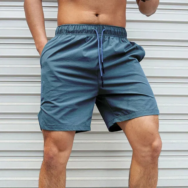 Men Hot Shorts Light Weight Thin Short Pants Running Squat Fitness Shorts Men GYM Wear Quick-drying Drawstring Shorts