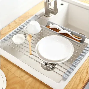 Multifunction Dish Drying Rack Sink Drain Rack Shelf Basket Holder