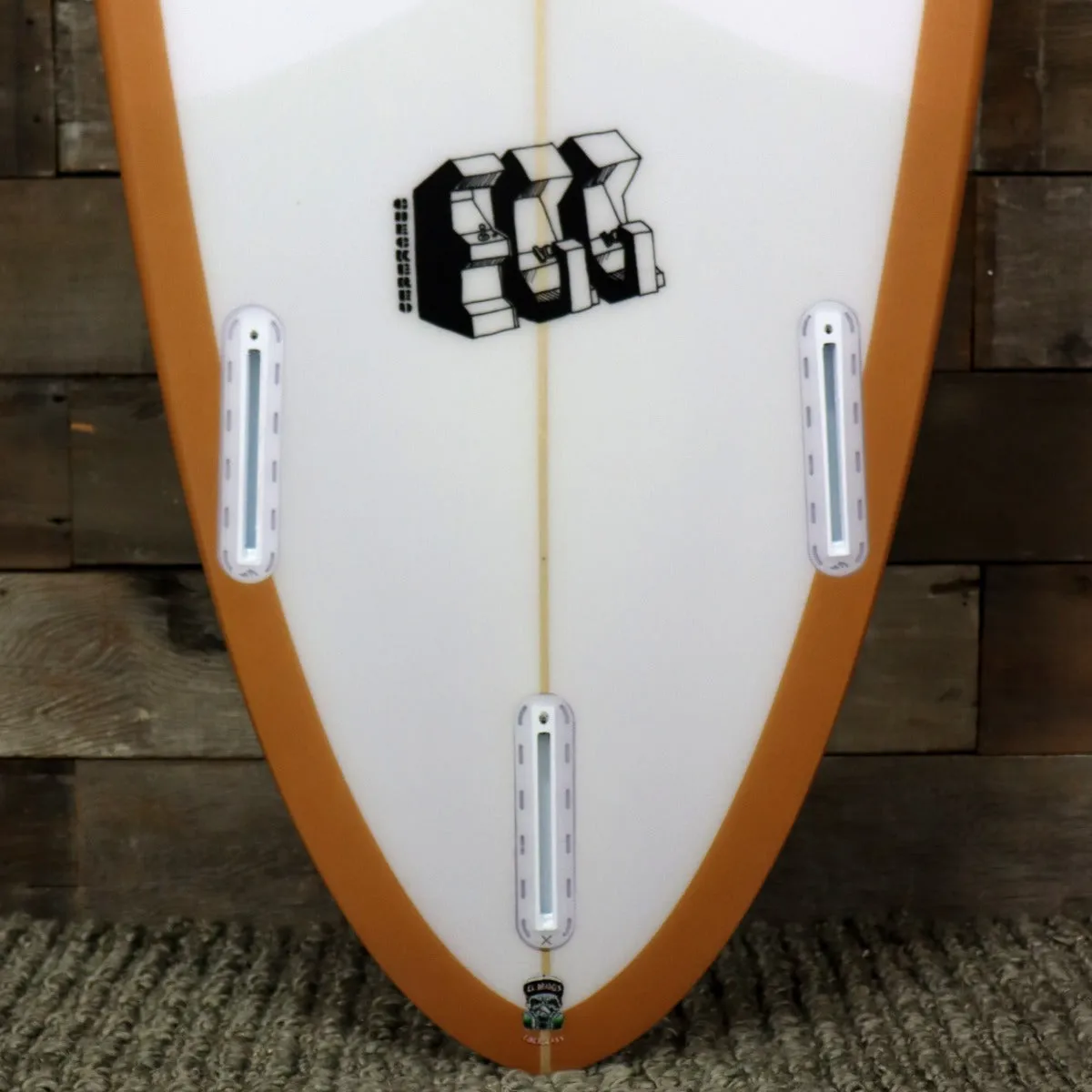 Murdey Checkered Egg 7'6 x 21 ¾ x 2 ⅞ Surfboard - Tan/Volan