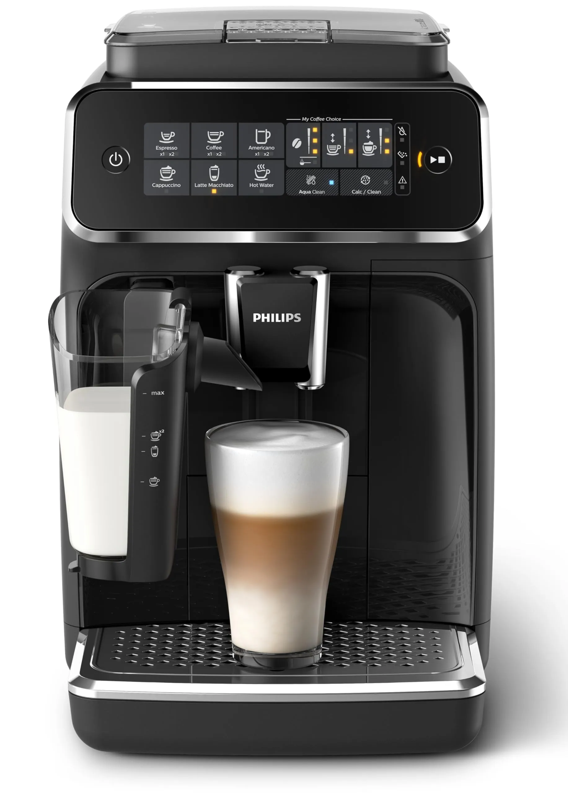 Philips 3200 Series Fully Automatic Espresso Machine w/ LatteGo, Black, EP3241/54