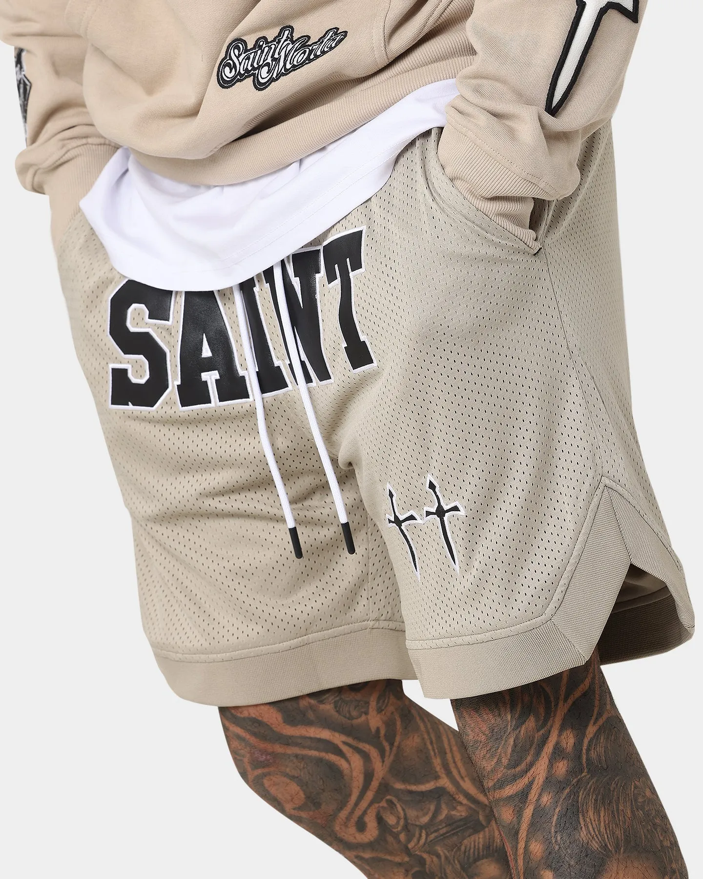 Saint Morta Provincial Basketball Shorts Stone