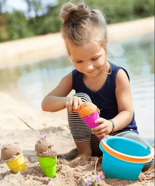 Sand toys Set infant bucket and ice cream cones