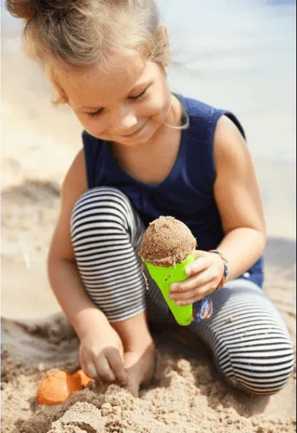 Sand toys Set infant bucket and ice cream cones