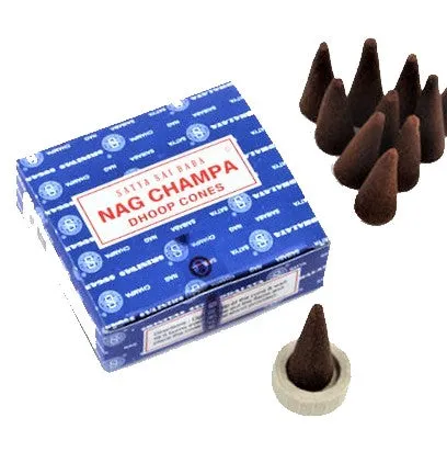 SATYA Nag Champa Dhoop Incense Cones