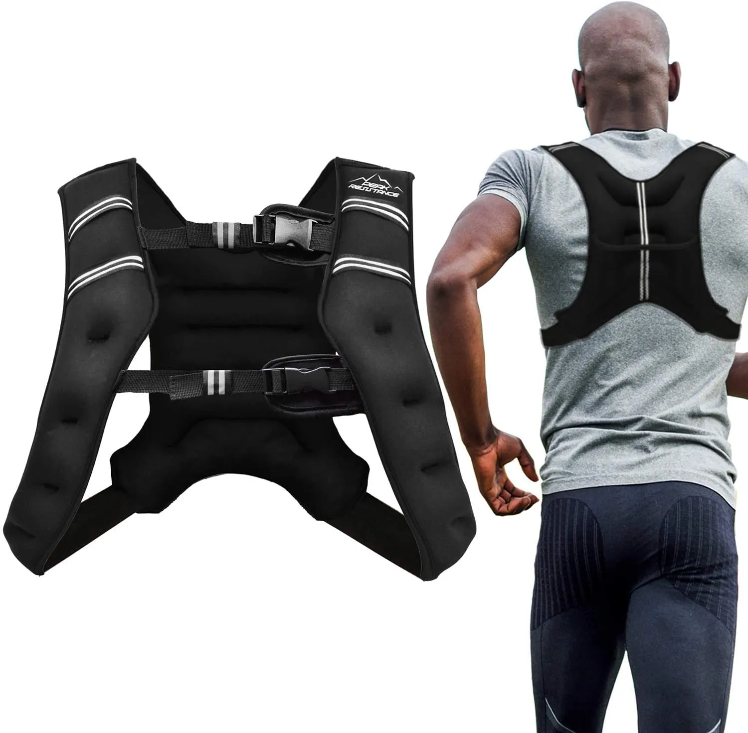 Sport Weighted Vest Workout Equipment, 4Lbs/6Lbs/12Lbs/20Lbs/25Lbs/30Lbs Body Weight Vest for Men, Women, Kids