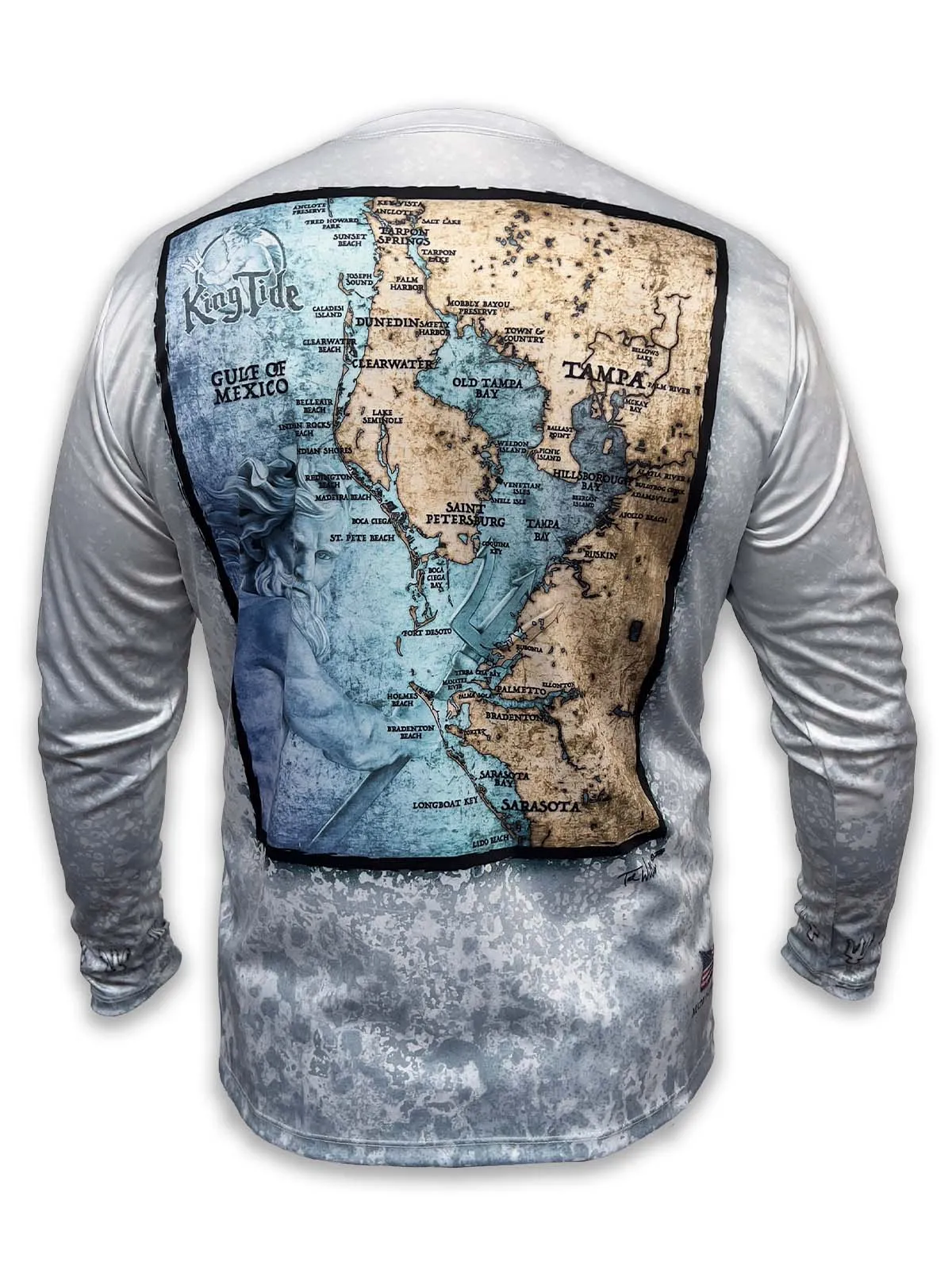 Tampa, FL / King Tide Allover Chart Shirt