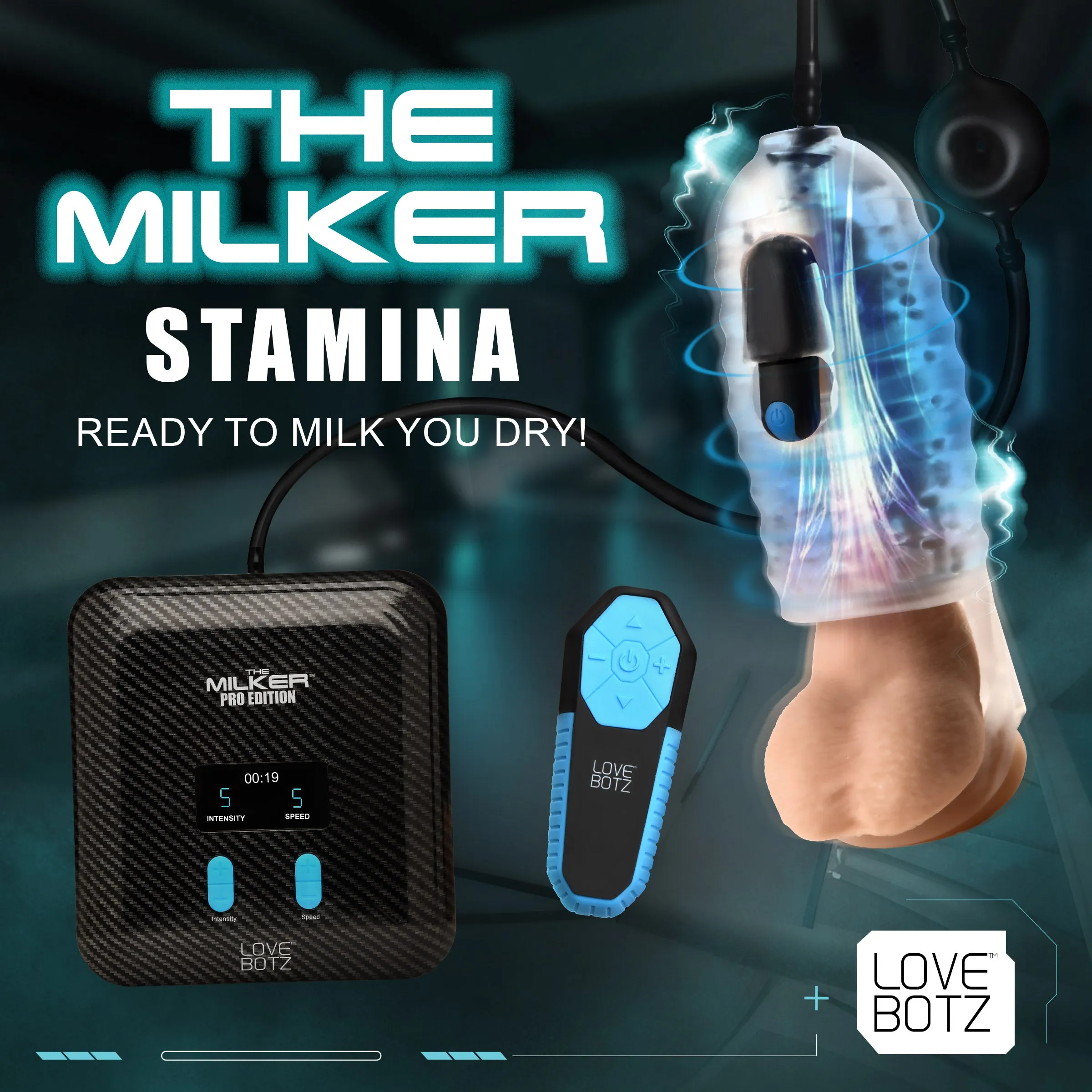 The Milker Stamina With Automatic Stroking, Suction And Vibration