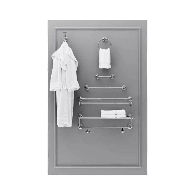 Tisbury 26.47" Round Double Towel Bar in Polished Chrome