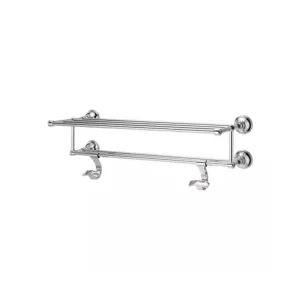 Tisbury 26.59" Round Towel Rack in Polished Chrome