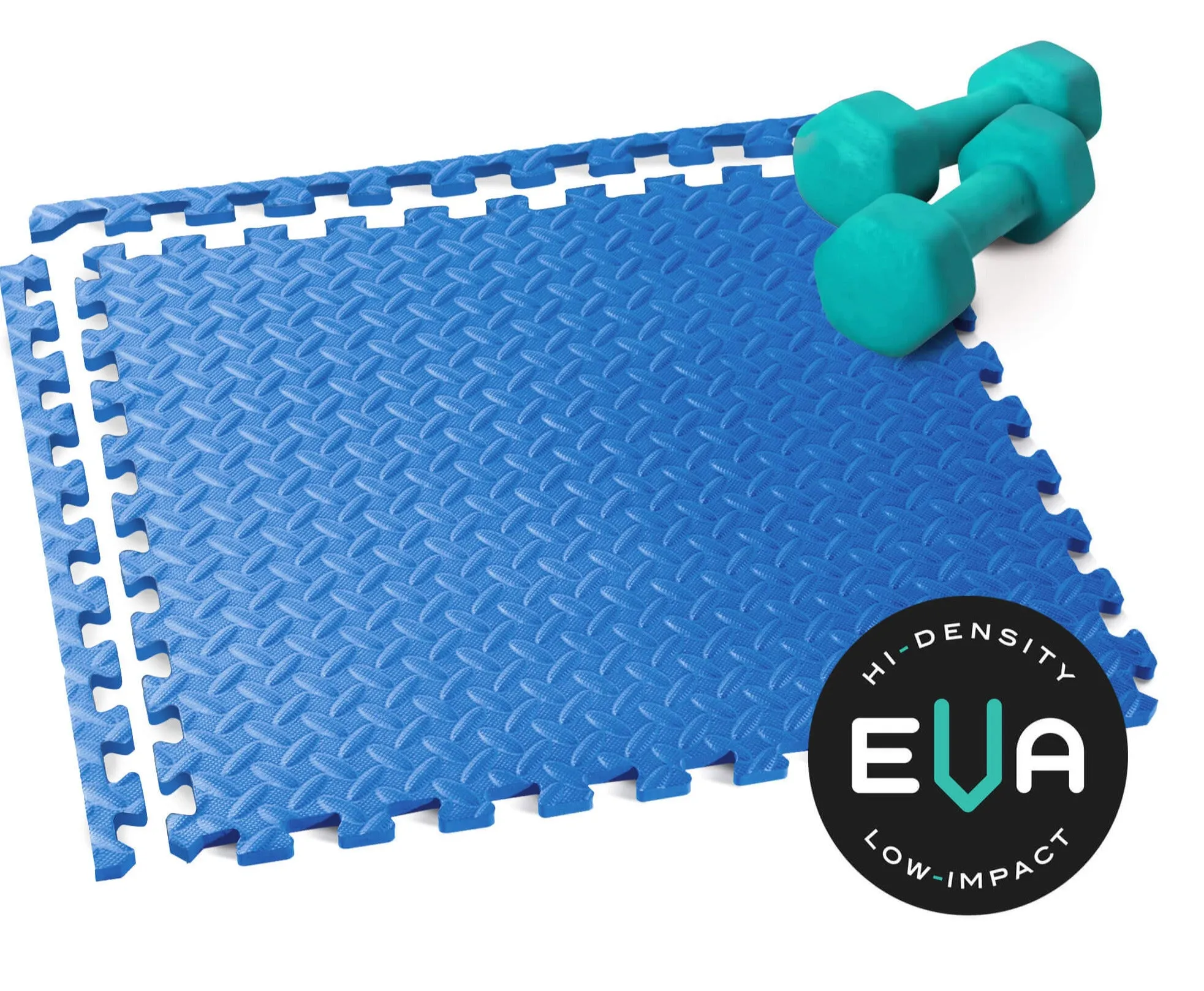 vélotas® Diamond Pattern Foam Fitness Mats 1/2" - 4 Color Options