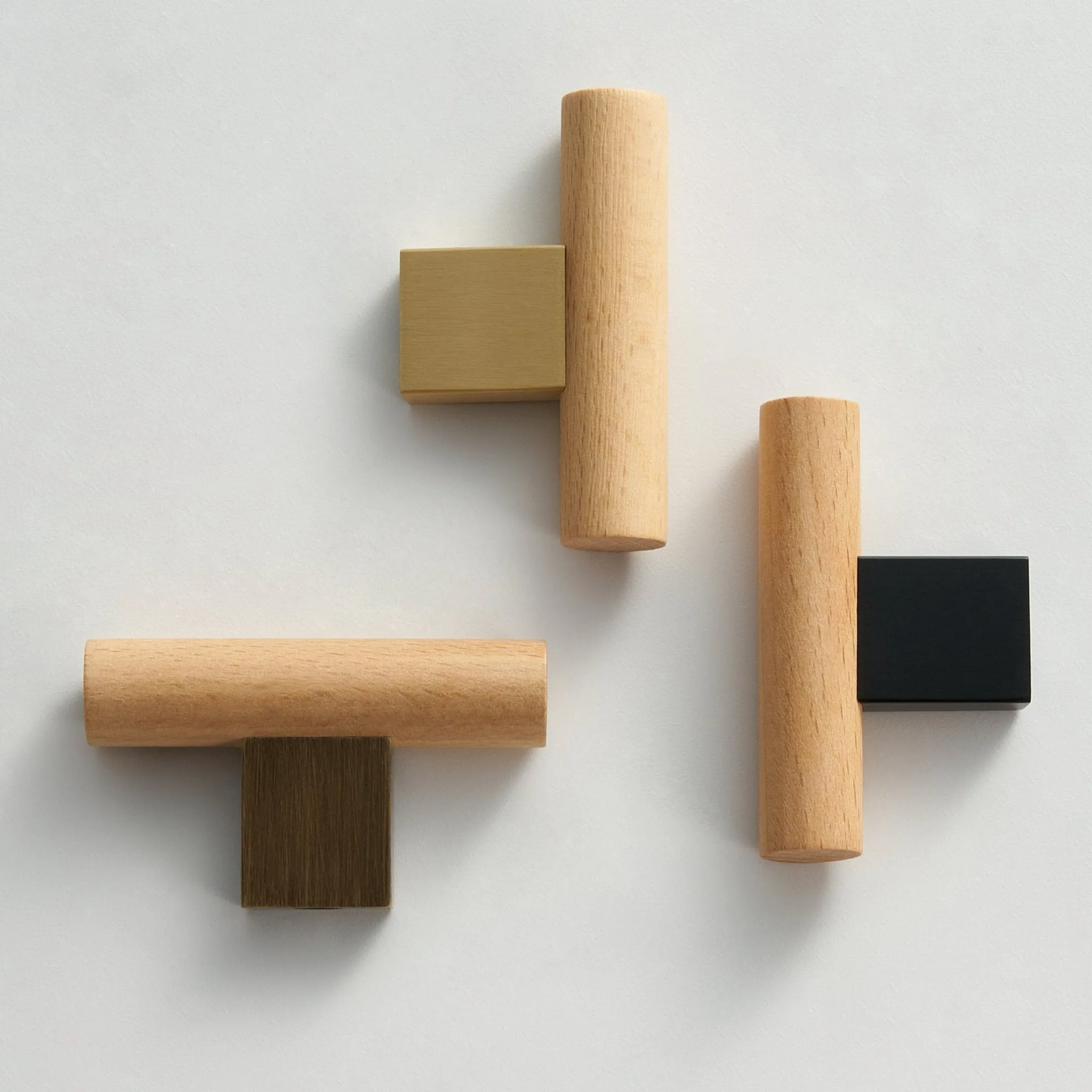 XYLO Beech & Brass T-Bars