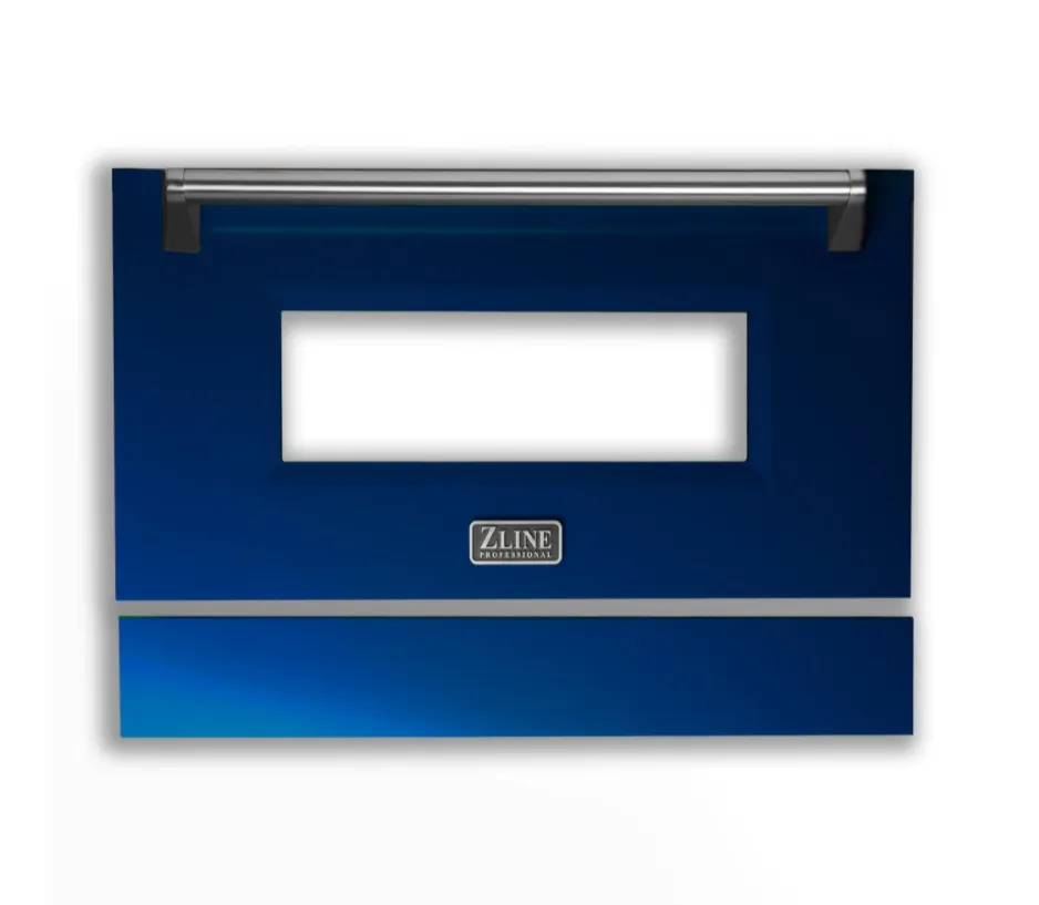 ZLINE 30 Induction Range in Stainless Steel with a Blue Gloss Door (RAIND-BG-30)